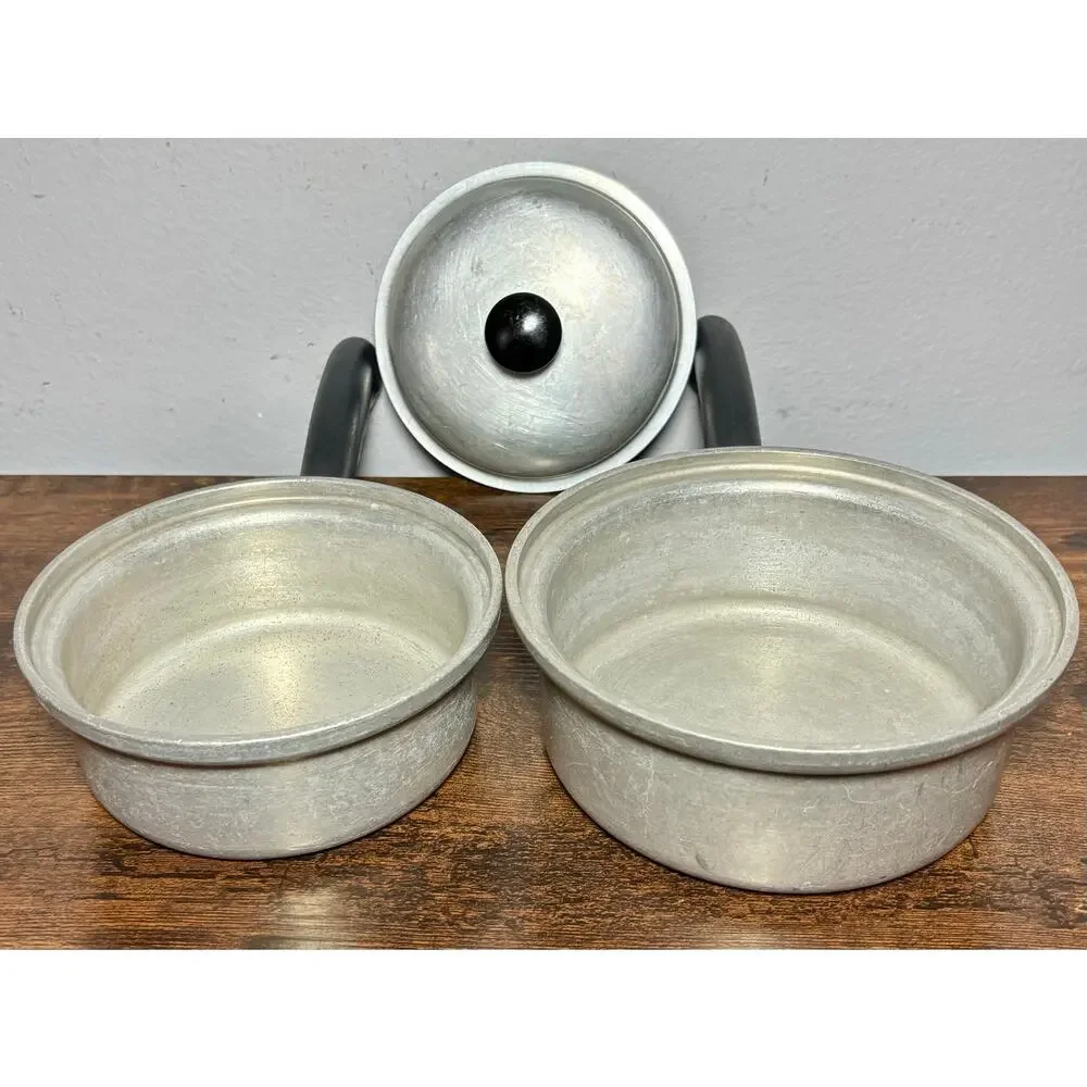 Vintage Vita Craft Aluminum Sauce Pan Set #201N & #200N Made In USA Mid-century